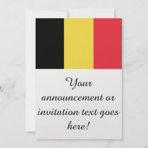 Invitación Bandera de Bélgica