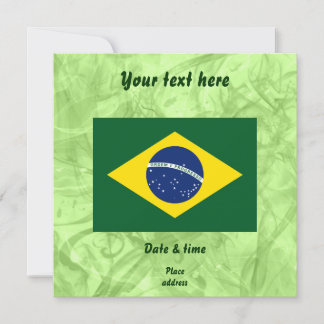 Invitación Bandera de Brasil