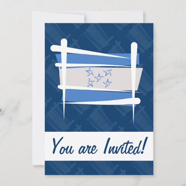 Invitación Bandera de Bruselas de Honduras (Anverso)