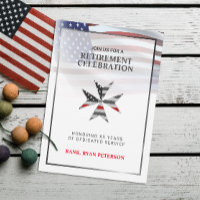 Bandera de EE. UU. | Cruz de Malta de Línea Roja F