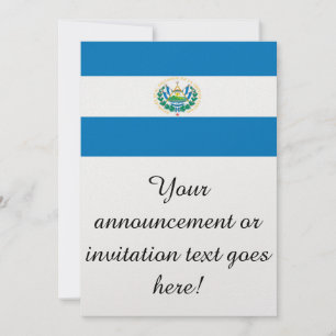 Invitación Bandera de El Salvador