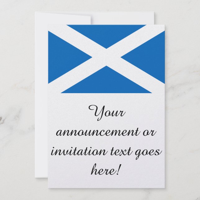 Invitación Bandera de Escocia (Anverso)