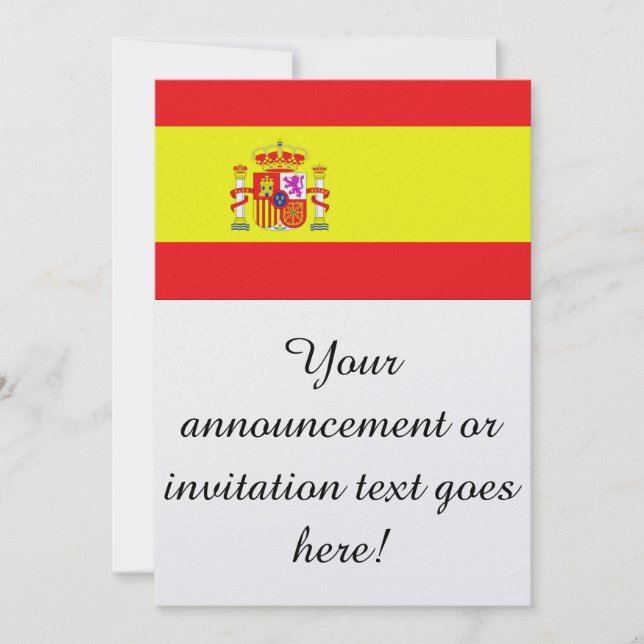 Invitación Bandera de España (Anverso)