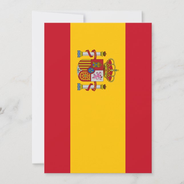 Invitación Bandera de España (Anverso)
