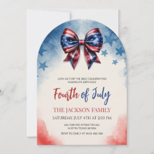 Invitación Bandera de Estados Unidos cede el arco Fiesta del 