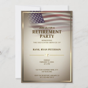 Invitación Bandera de Estados Unidos   Transparente   Marco d