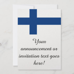 Invitación Bandera de Finlandia