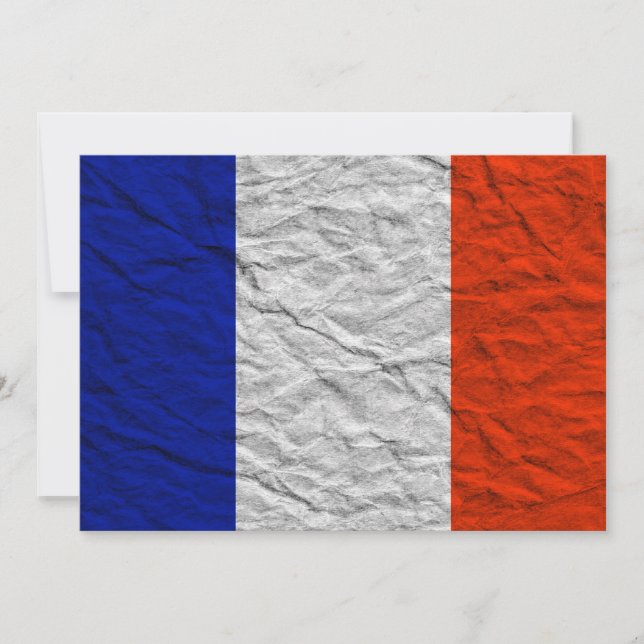 Invitación bandera de francia (Anverso)