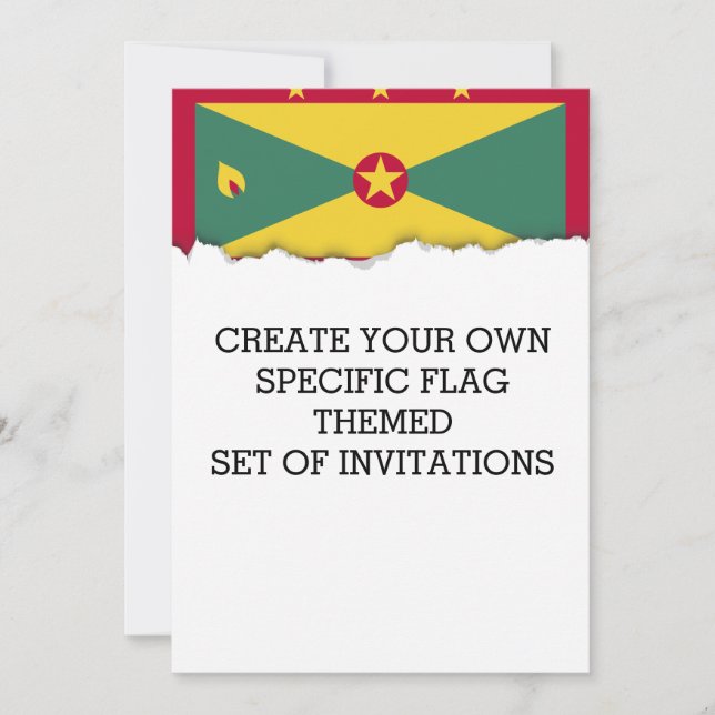 Invitación Bandera de Granada (Anverso)