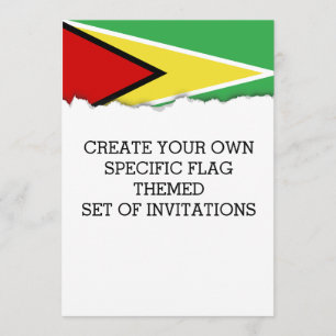 Invitación Bandera de Guyana