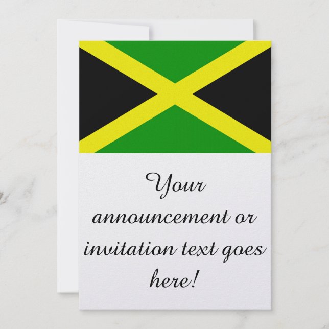 Invitación Bandera de Jamaica (Anverso)