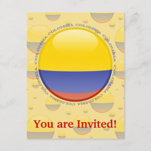 Invitación Bandera de la burbuja de Colombia