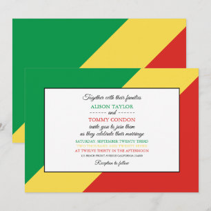 Invitación Bandera de la República del Congo, Boda congoleño