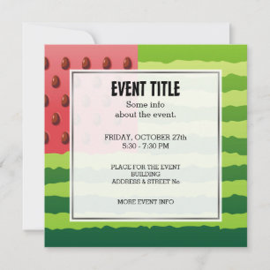 Invitación Bandera de la sandía
