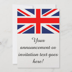 Invitación Bandera de la Unión Británica