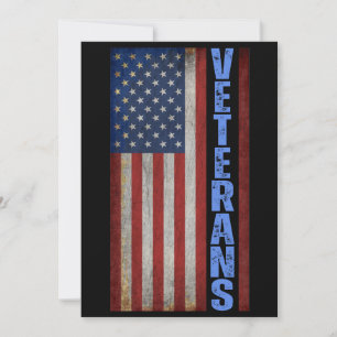 INVITACIÓN BANDERA DE LOS EE. UU. PARA VETERANOS 4 DE JULIO