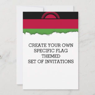 Invitación Bandera de Malawi