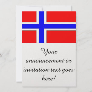 Invitación Bandera de Noruega
