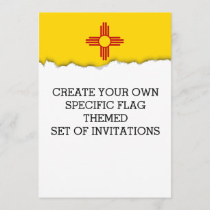 Invitación Bandera de Nuevo México