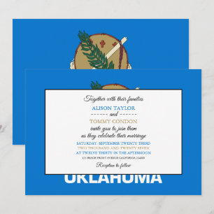Invitación Bandera de Oklahoma, Boda de la bandera de Oklahom