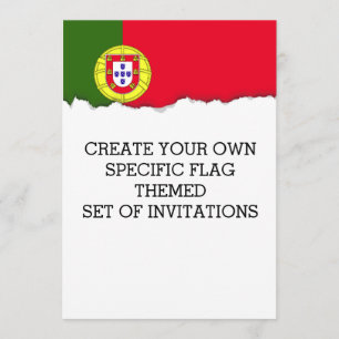 Invitación Bandera de Portugal