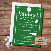 Bandera de té de la bola de golf de retiro Bandera