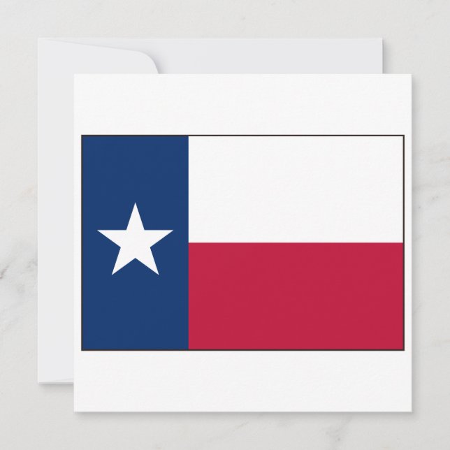 Invitación Bandera de Texas (Anverso)
