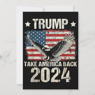 Invitación Bandera de Trump 2024 devuelve a Estados Unidos a