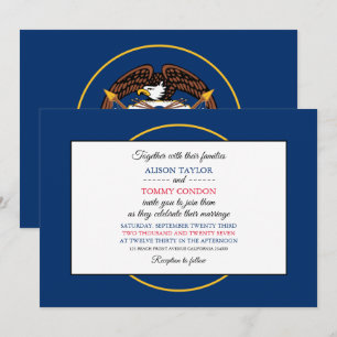 Invitación Bandera de Utahn, Bandera del Boda Utah