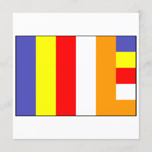 Invitación Bandera del Buddhism