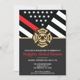 Invitación Bandera del Departamento de Bomberos del Partido d