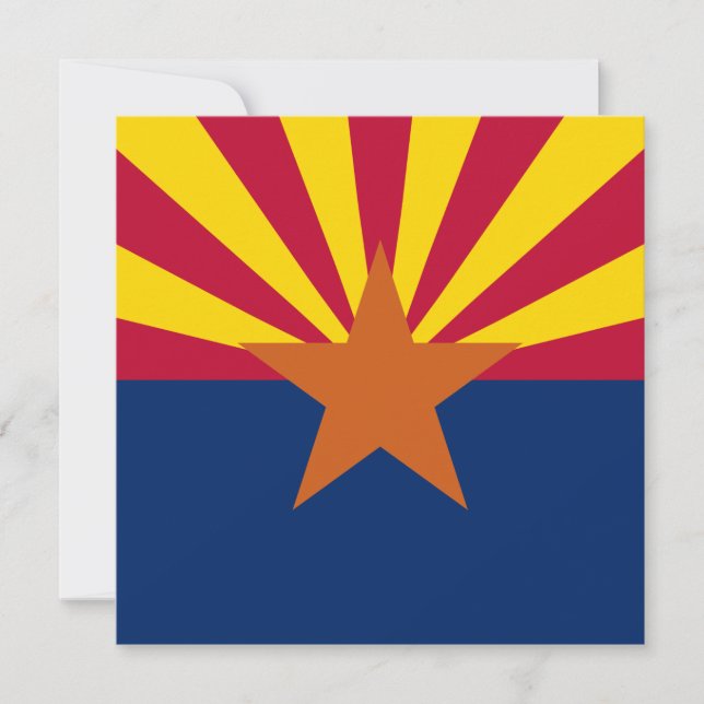 Invitación Bandera del estado de Arizona (Anverso)