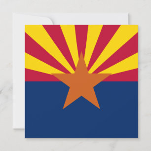 Invitación Bandera del estado de Arizona