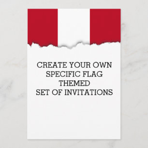 Invitación Bandera del Perú