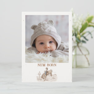 Invitación Bandera del primer rodeo mensual de Brown editable