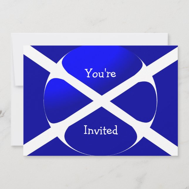 Invitación Bandera escocesa en cualquier ocasión (Anverso)