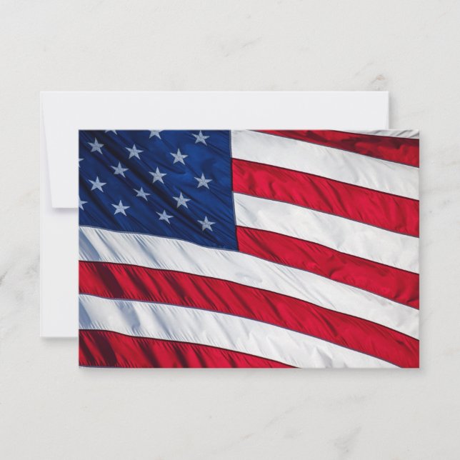 Invitación Bandera estadounidense (Anverso)