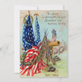 Invitación Bandera estadounidense conmemoró el aniversario de