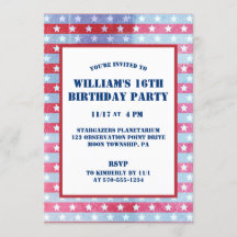 Bandera estadounidense patriótica, roja, azul blan