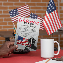 Invitación Bandera estadounidense y Boots celebran la vida