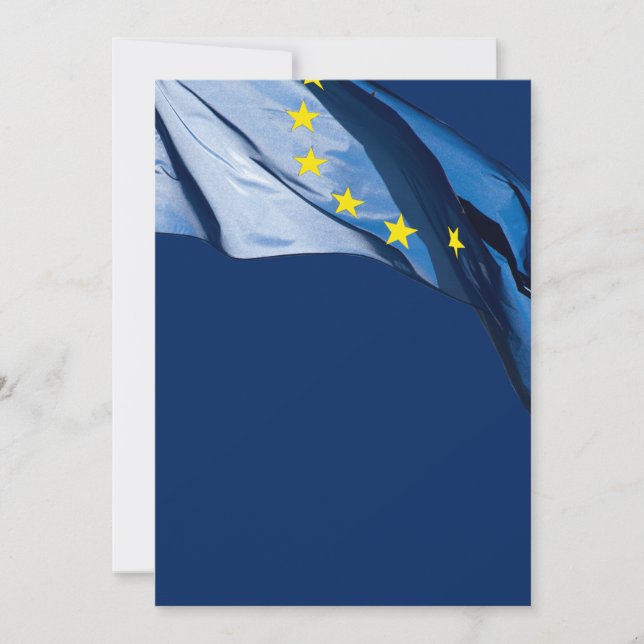 Invitación Bandera europea (Anverso)