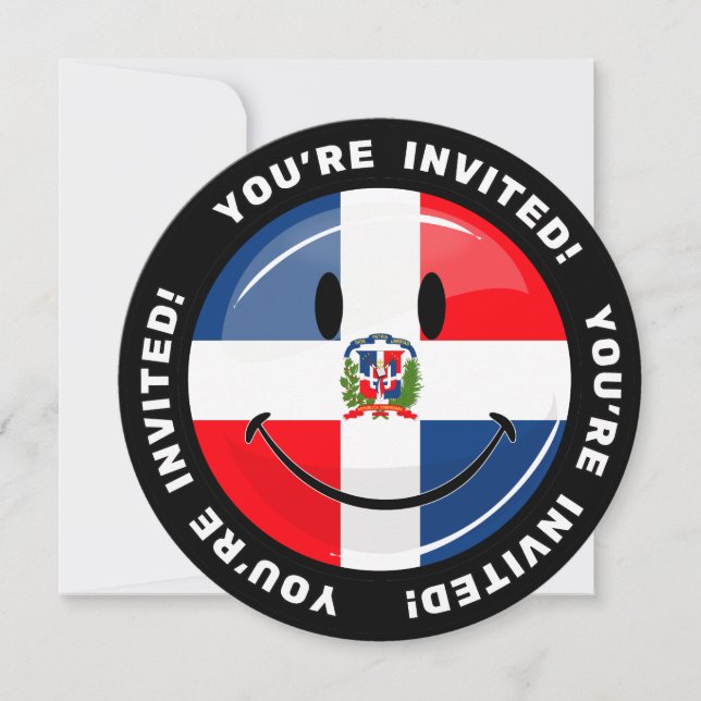 Invitación Bandera Glosada de la República Dominicana (Anverso)