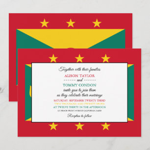 Invitación Bandera granadina, bandera de Granada Boda