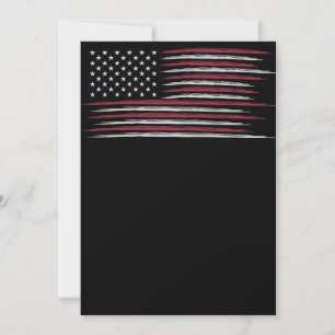 Invitación Bandera Grunge de Estados Unidos