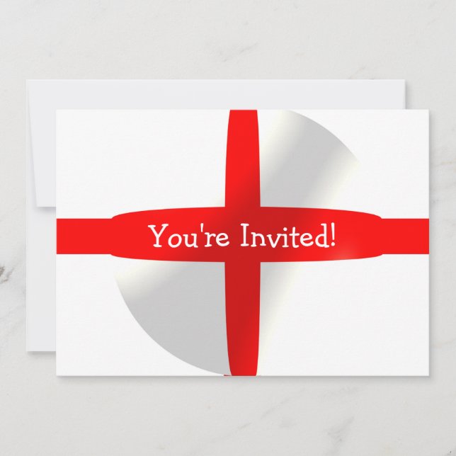 Invitación Bandera inglesa en cualquier ocasión (Anverso)
