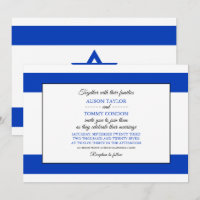 Bandera israelí, bandera de Israel Boda