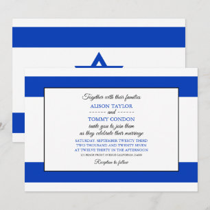 Invitación Bandera israelí, bandera de Israel Boda