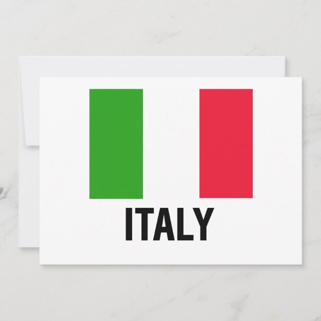 INVITACIÓN BANDERA ITALIANA (Anverso)