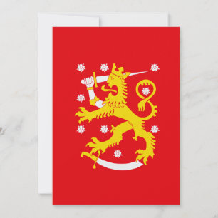 Invitación Bandera Medieval de Finlandia