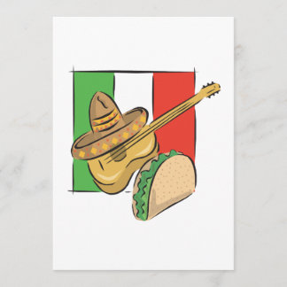 Invitación Bandera mexicana